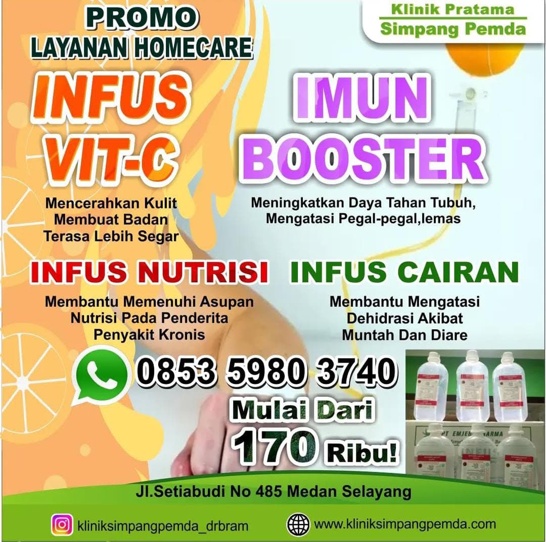 Klinik Simpang Pemda - Pelayanan Hebat Pengobatan Tepat - Klinik Terbaik di Kota Medan - Wajib Coba! Terapi IVNT: Cara Instan Pulihkan Energi & Cerahkan Kulit di Klinik Simpang Pemda Medan