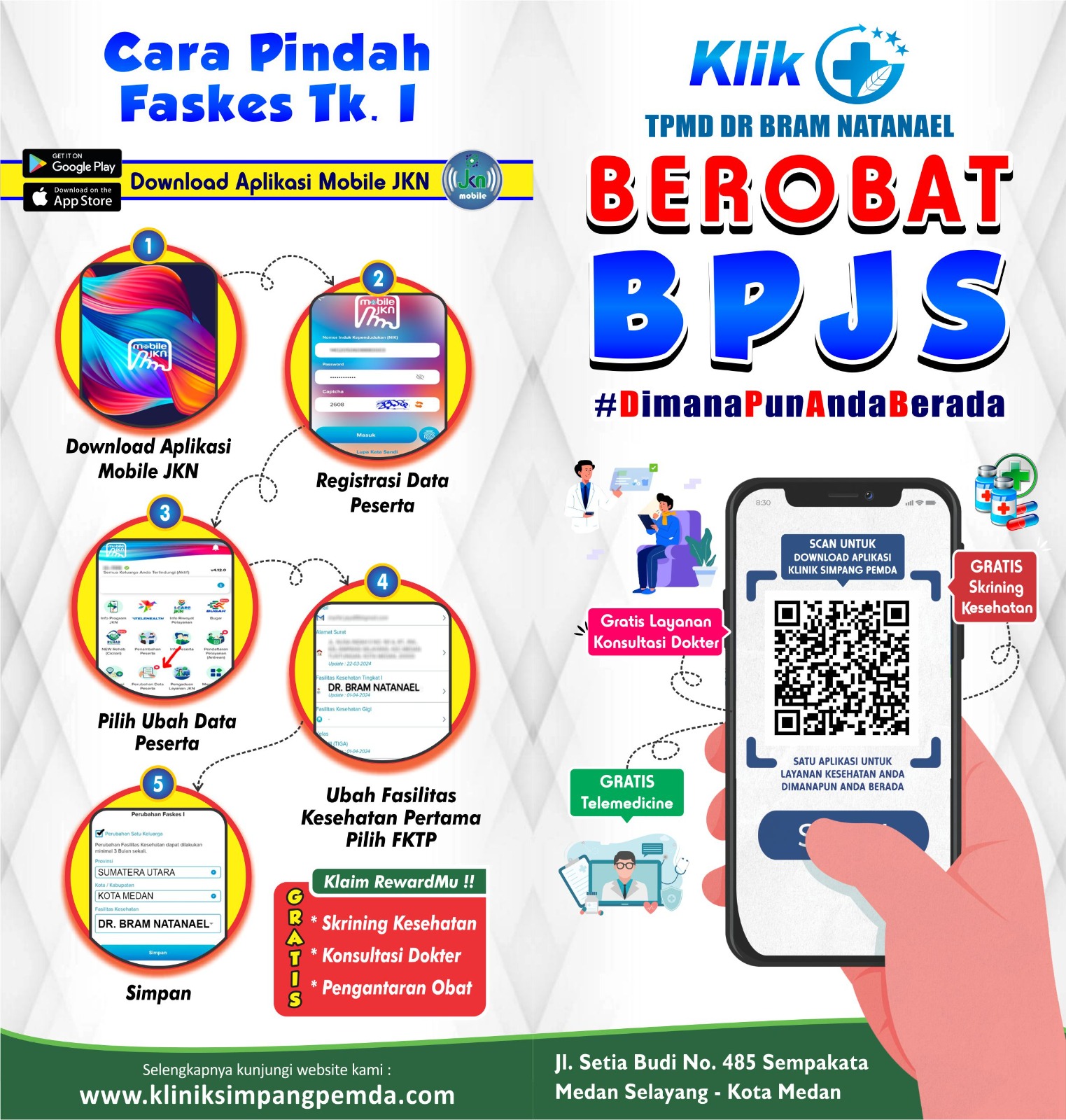 TPMD dr. Bram Natanael - Pelayanan Hebat Pengobatan Tepat - Klinik Terbaik di Kota Medan - #FaskesBPJSMedan #drBramNatanael #PindahFaskesMedan #SedotTelingaGratis #KlinikBPJSMedan #LayananBPJS #KesehatanTelinga #BPJSMedan